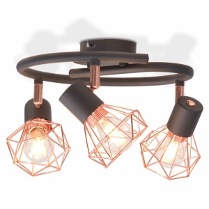 Lustră cu 3 becuri cu LED filament 12 W