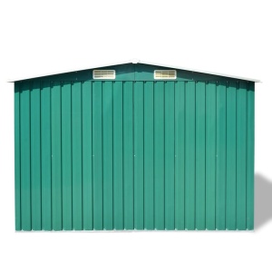 Magazie șopron metalic de grădină, 257 x 205 x 178 cm, verde - Img 5