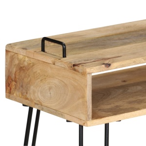 Masă consolă, 115 x 35 x 76 cm, lemn masiv de mango - Img 4