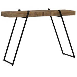 Masă consolă, 120 x 35 x 81 cm, lemn de tec reciclat - Img 4