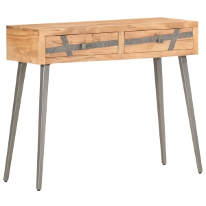 Masă consolă, 90 x 30 x 75 cm, lemn masiv de acacia - Img 10