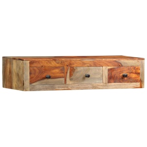 Masă consolă de perete, 100x25x20 cm, lemn masiv de sheesham - Img 12
