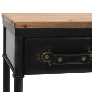 Masă consolă, MDF și lemn de brad, 100 x 33,5 x 80 cm - Img 8