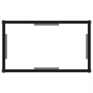 Masă consolă, transparent, 60 x 35 x 75 cm, sticlă securizat - Img 4