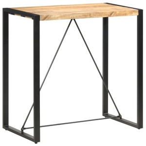Masă de bar, 110 x 60 x 110 cm, lemn masiv de mango - Img 5