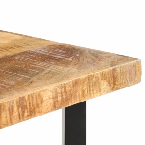 Masă de bar, 120 x 58 x 107 cm, lemn de mango nefinisat - Img 8
