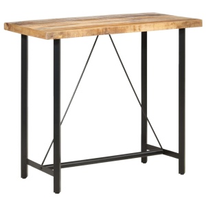Masă de bar, 120 x 58 x 107 cm, lemn de mango nefinisat - Img 11