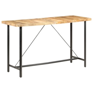 Masă de bar, 180x70x107 cm, lemn de mango nefinisat - Img 7