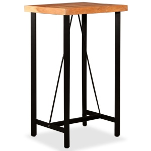 Masă de bar, lemn masiv de acacia, 60 x 60 x 107 cm - Img 11