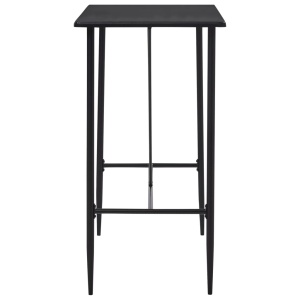 Masă de bar, negru, 120 x 60 x 110 cm, MDF - Img 3