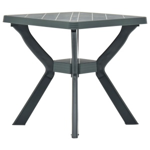 Masă de bistro, verde, 70 x 70 x 72 cm, plastic