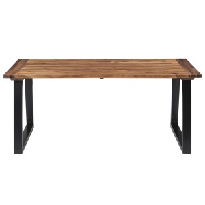 Masă de bucătărie, 180 x 90 cm, lemn masiv de acacia - Img 2