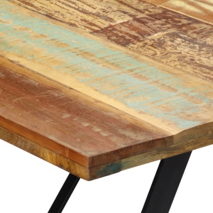 Masă de bucătărie, 180 x 90 x 76 cm, lemn masiv reciclat - Img 4
