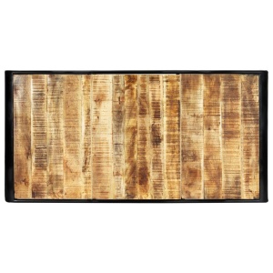 Masă de bucătărie, 180x90x76 cm, lemn masiv de mango nefinisat - Img 4
