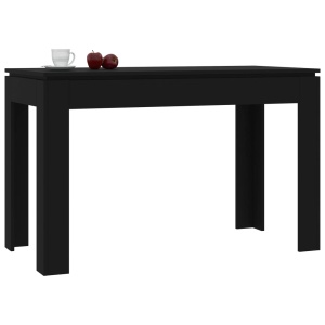 Masă de bucătărie, negru, 120 x 60 x 76 cm, PAL - Img 3