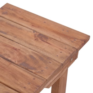 Masă de capăt, 70 x 35 x 60 cm, lemn masiv de mahon - Img 4