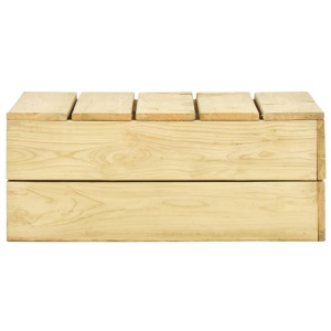 Masă de grădină, 75 x 75 x 31 cm, lemn de pin tratat - Img 2