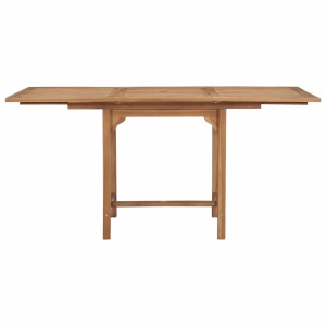 Masă de grădină extensibilă (110-160)x80x75cm lemn masiv tec - Img 5