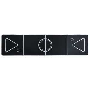 Masă de joc cu bere tip ping pong, pliabilă, negru, 240 cm - Img 8