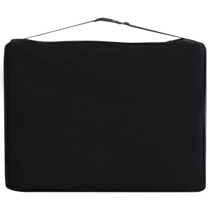 Masă pliabilă de masaj, 2 zone, negru și alb, aluminiu - Img 7