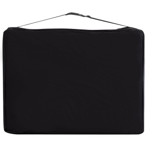 Masă pliabilă de masaj, 2 zone, negru și portocaliu, aluminiu - Img 7