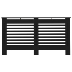 Mască pentru calorifer, negru, 152 x 19 x 81 cm, MDF - Img 3
