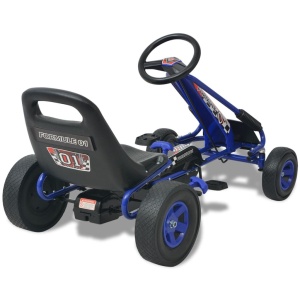 Mașină Go Kart cu scaun reglabil, albastru - Img 4