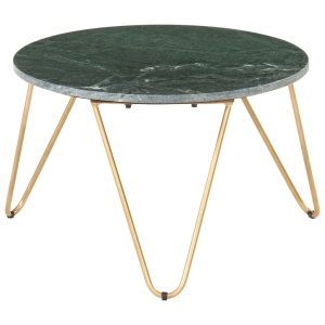 Măsuță cafea verde 65x65x42 cm piatră naturală aspect marmură - Img 6