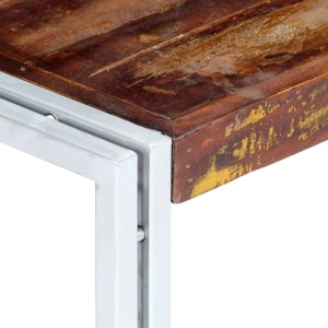Măsuță de cafea, 120 x 60 x 35 cm, lemn masiv reciclat - Img 3