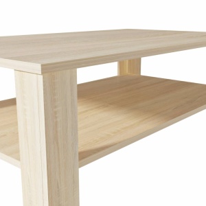 Măsuță de cafea din PAL, 100 x 59 x 42 cm, culoarea stejarului - Img 6