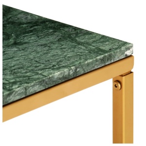 Măsuță de cafea verde 60x60x35cm piatră naturală aspect marmură - Img 4