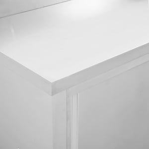 Mese de lucru uși glisante 2 buc 240x50x95 cm oțel inoxidabil - Img 2