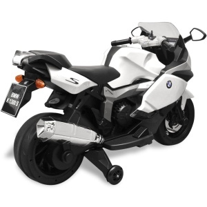 Motocicletă electrică pentru copii BMW 283, 6V, alb - Img 5