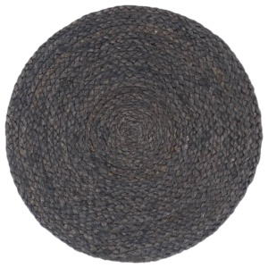 Naproane, 4 buc., gri inchis, 38 cm, iută, rotund - Img 2