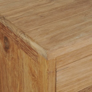 Noptieră din lemn de tec masiv, 40 x 30 x 50 cm - Img 3