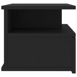 Noptiere suspendate, 2 buc., negru, 40 x 31 x 27 cm, PAL - Img 7