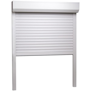 Oblon rulant, alb, 100 x 130 cm, aluminiu - Img 3