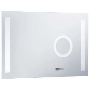 Oglindă cu LED de perete de baie cu senzor tactil, 100x60 cm - Img 4