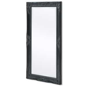 Oglindă de perete in stil baroc, 100 x 50 cm, negru - Img 4