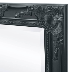Oglindă de perete in stil baroc, 100 x 50 cm, negru - Img 5