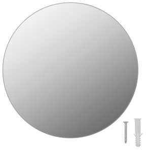 Oglindă fără ramă, 30 cm, sticlă, rotund - Img 2