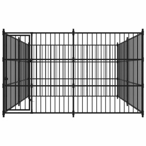 Padoc de exterior pentru câini, 300 x 300 x 185 cm - Img 2