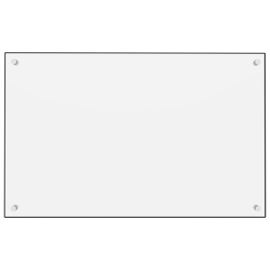 Panou antistropi bucătărie, alb, 80x50 cm, sticlă securizată - Img 3