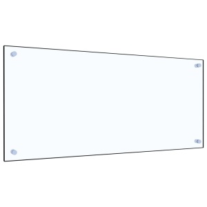 Panou antistropi bucătărie transparent 90x40 cm sticlă securiz. - Img 2