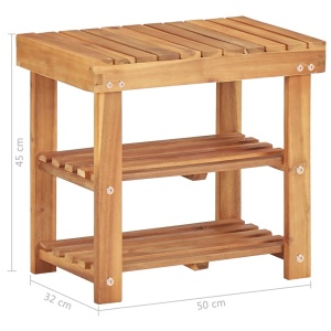 Pantofar, 50 x 32 x 45 cm, lemn masiv de acacia - Img 5