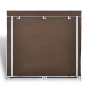 Pantofar cu capac, material textil, 115 x 28 x 110 cm, maro - Img 3