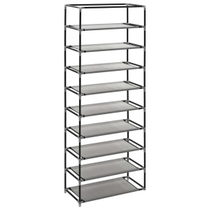 Pantofar cu husă, gri, 57 x 29 x 162 cm, material textil - Img 10