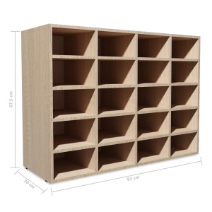 Pantofar, culoarea stejarului, 92 x 30 x 67,5 cm, PAL - Img 5