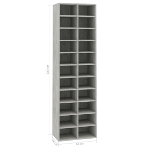 Pantofar, gri beton, 54x34x183 cm, PAL - Img 5