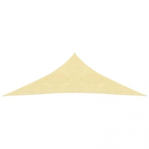 Pânză parasolar, bej, 2,5 x 2,5 x 3,5 m, HDPE, 160 g/m² - Img 3